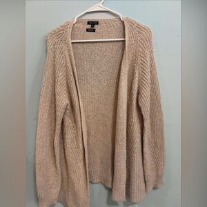 Shimmering open front Knit Cardigan Sweater